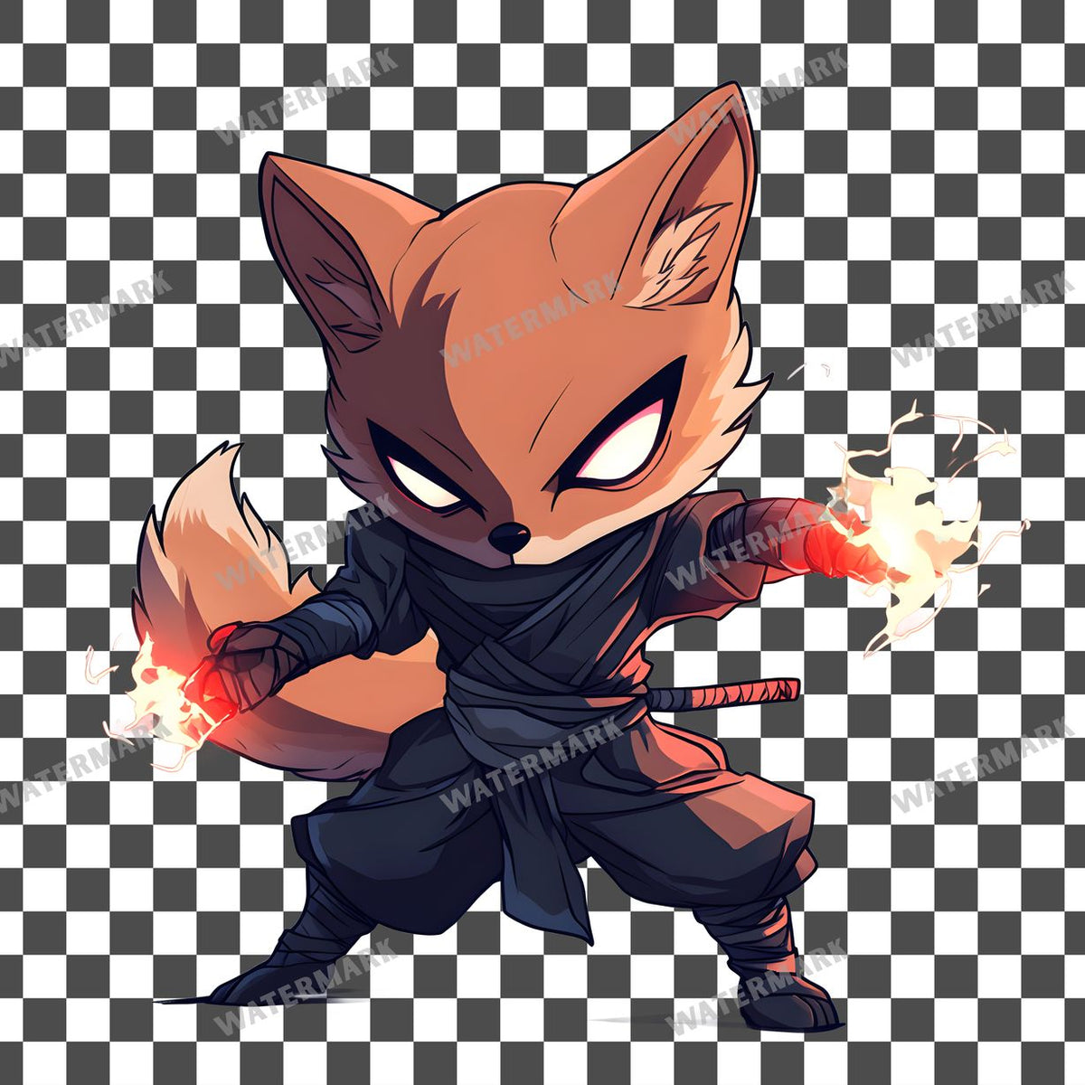 Chibi Ninja Clipart Pngs
