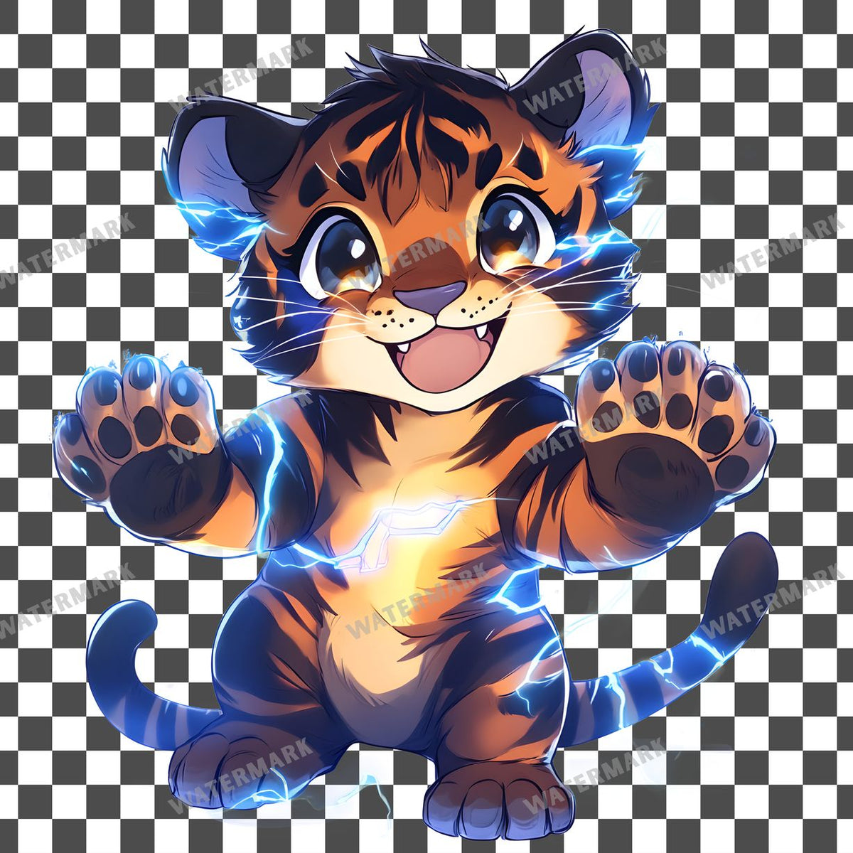Chibi Thunder Clipart Pngs