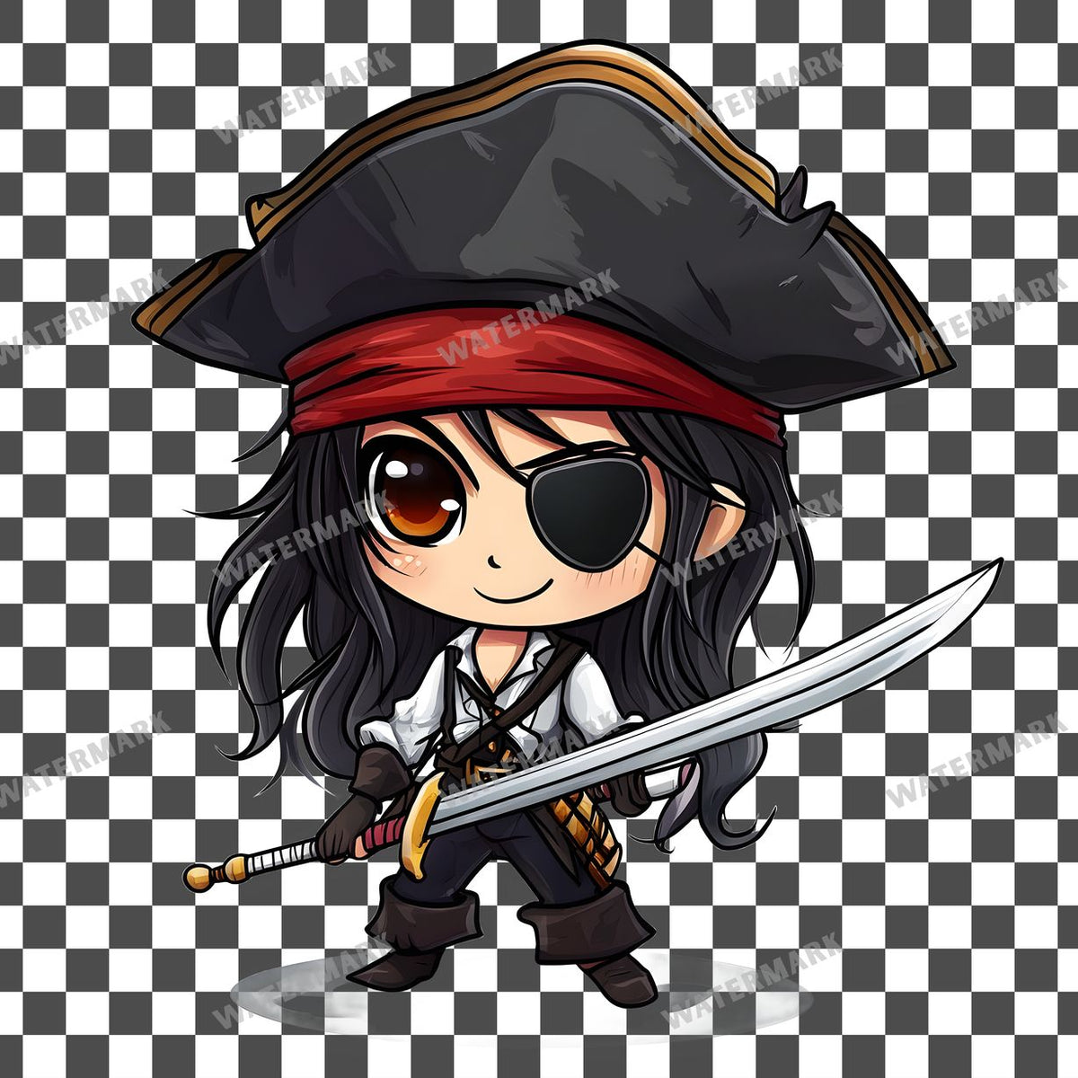 Chibipirate Clipart Pngs