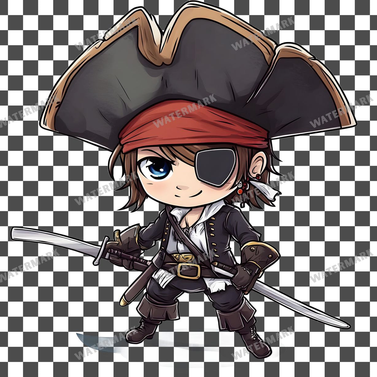 Chibipirate Clipart Pngs