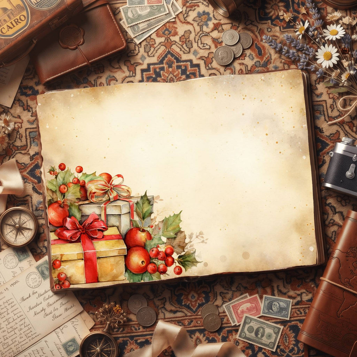 Christmas Gifts Digital Papers