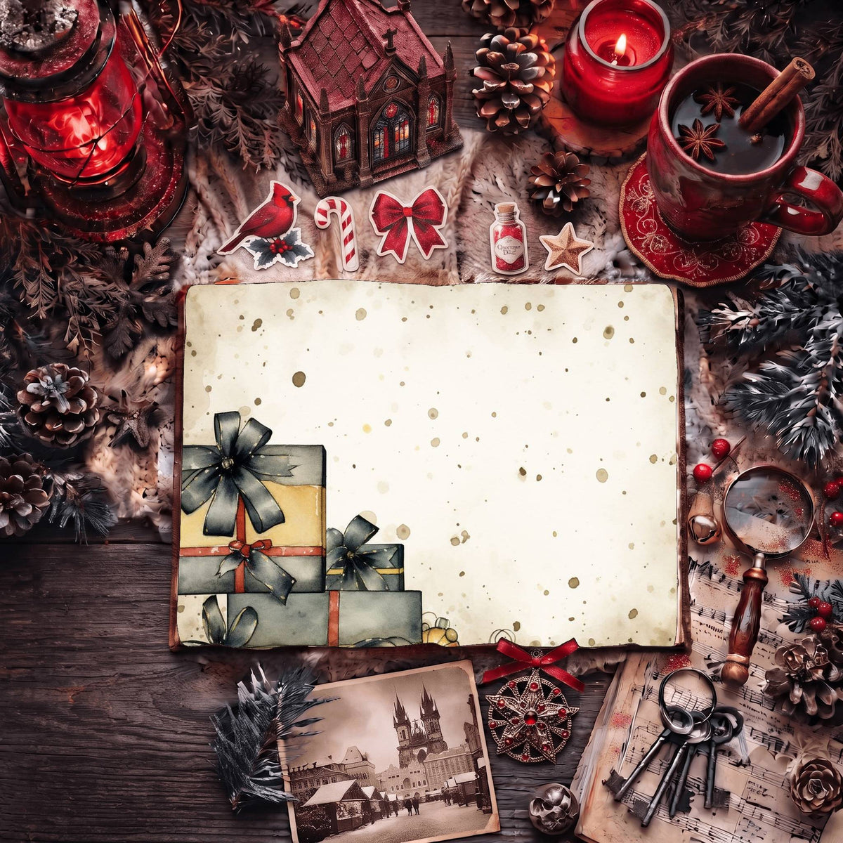 Christmas Gifts Digital Papers