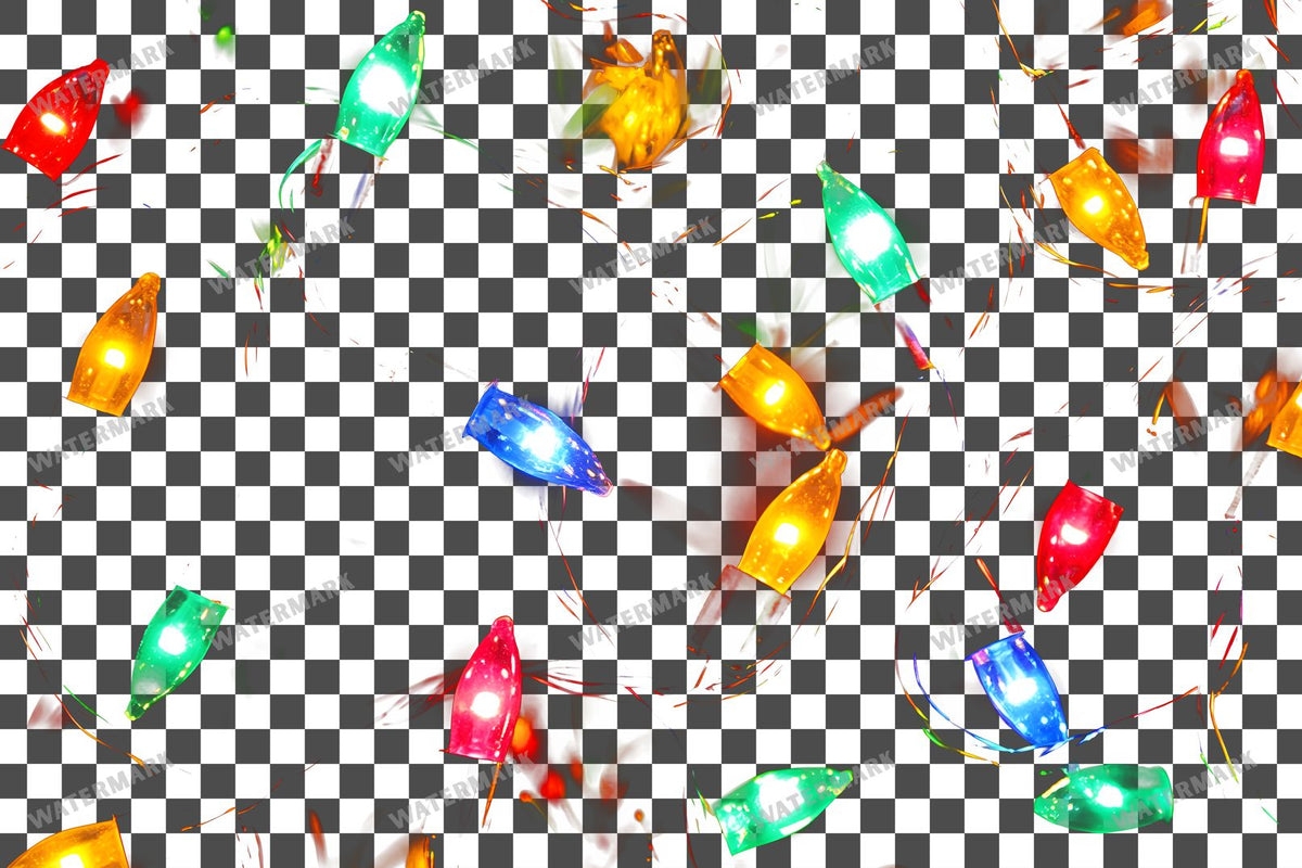 Christmas Lights Transparent Overlay Pngs