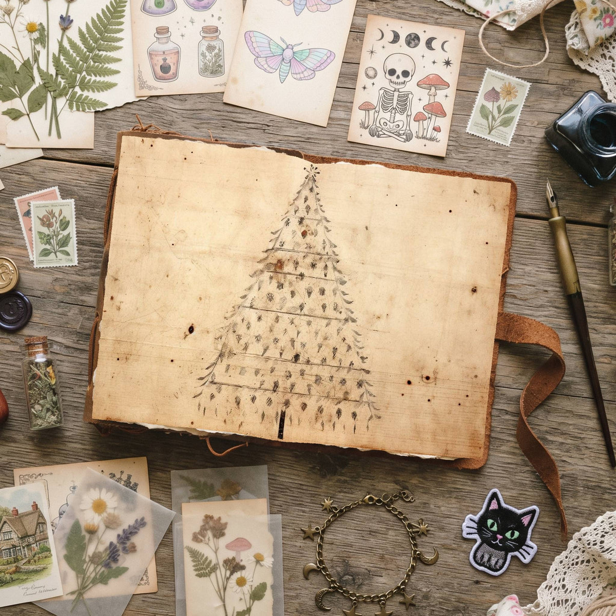 Christmas Trees Digital Papers