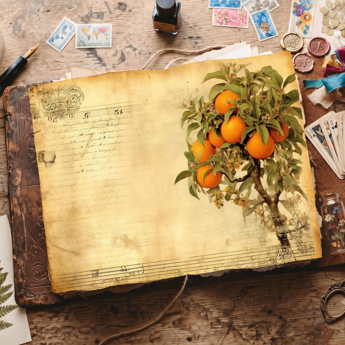 Citrus Fruit Digital Papers