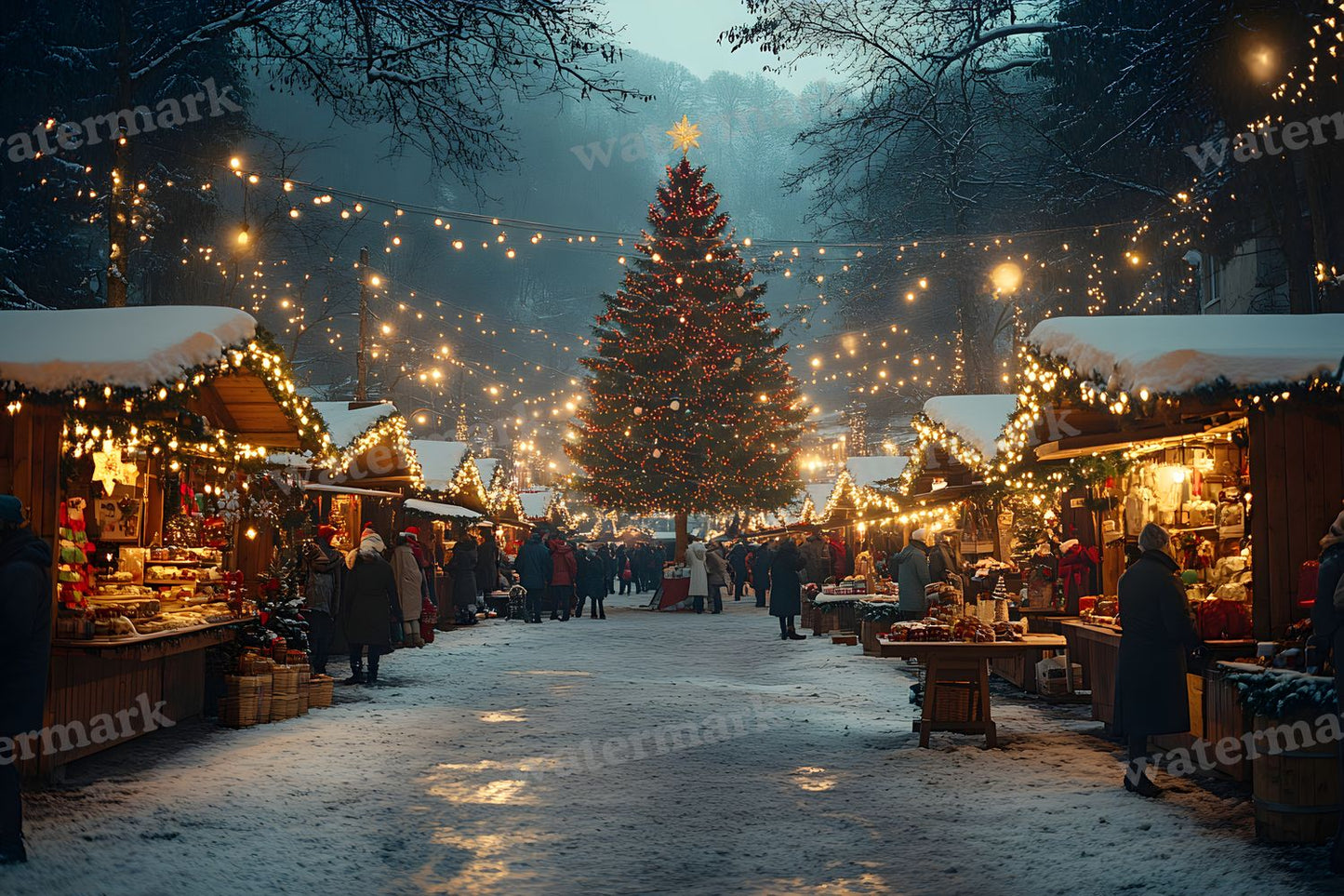 Classic Christmas Backdrop Images