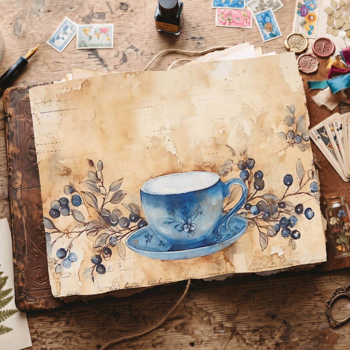 Coffee Cup Digital Papers