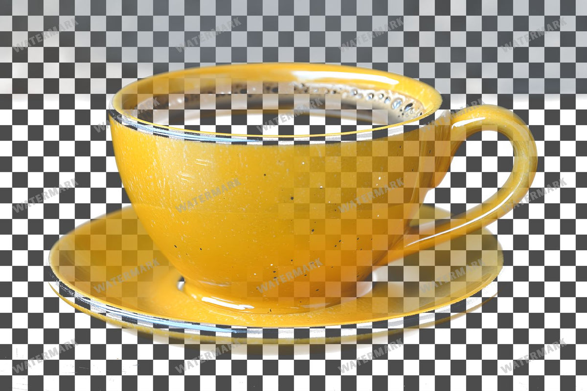 Coffee Cup PNG overlay on a transparent checkered background, preview 6