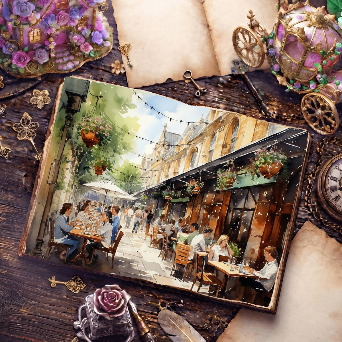 Coffee Shop Digital Papers