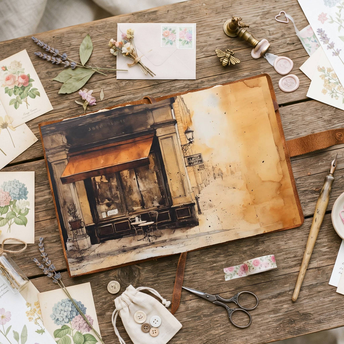 Coffee Shop Digital Papers