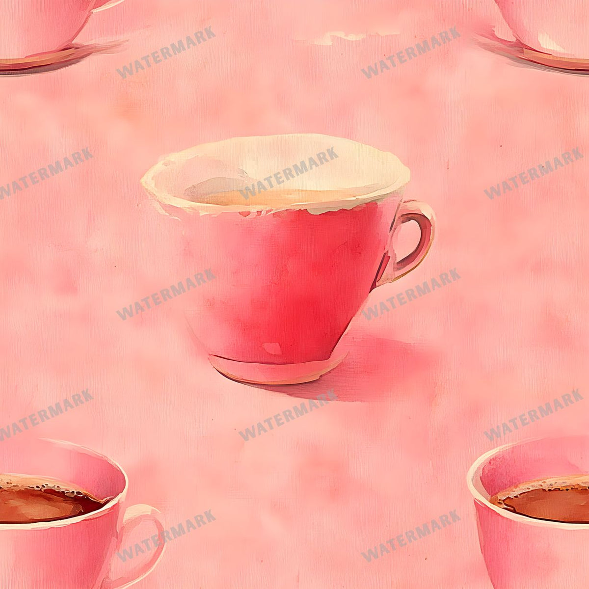 Coffee seamless pattern digital paper, repeating design 6