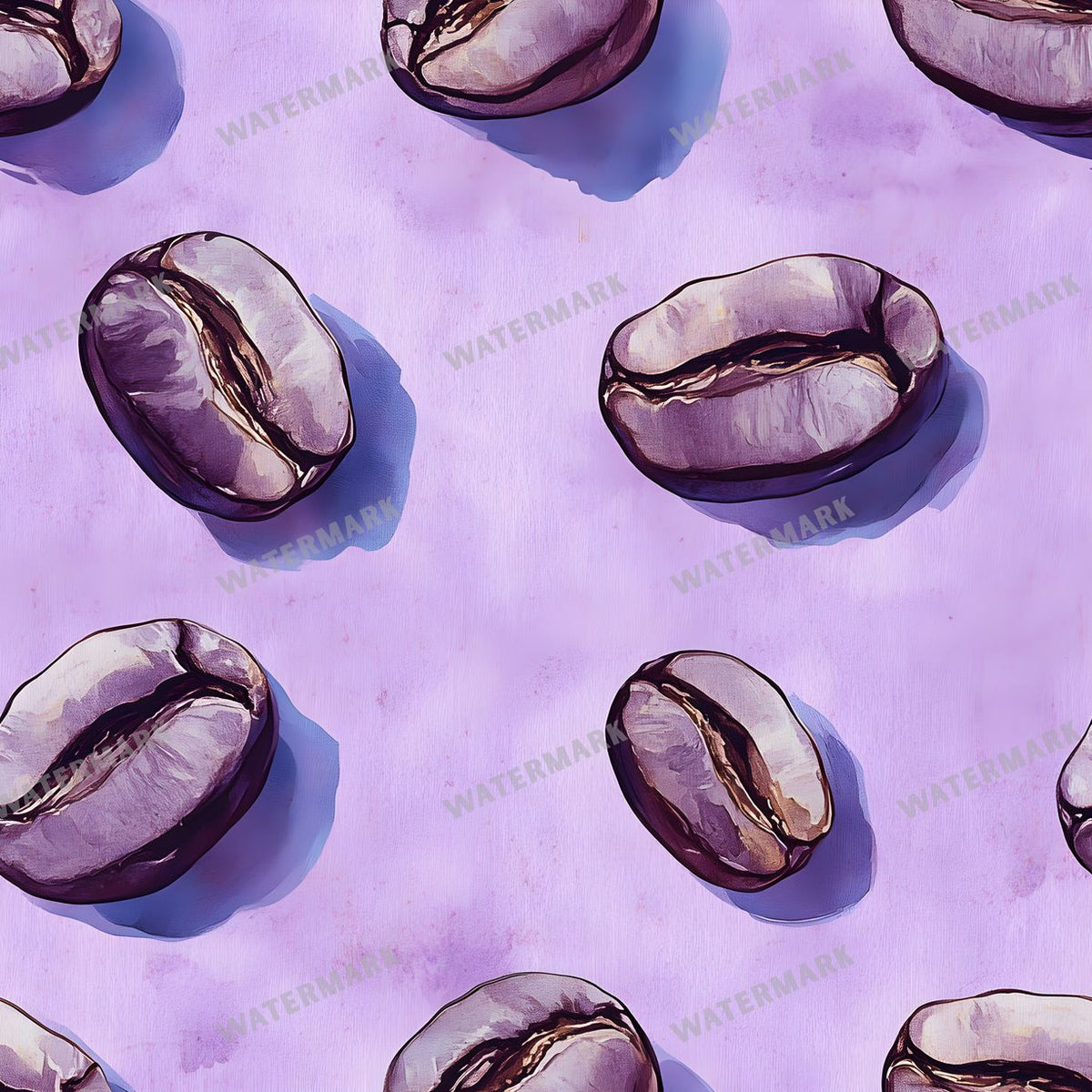 Coffee seamless pattern digital paper, repeating design 6