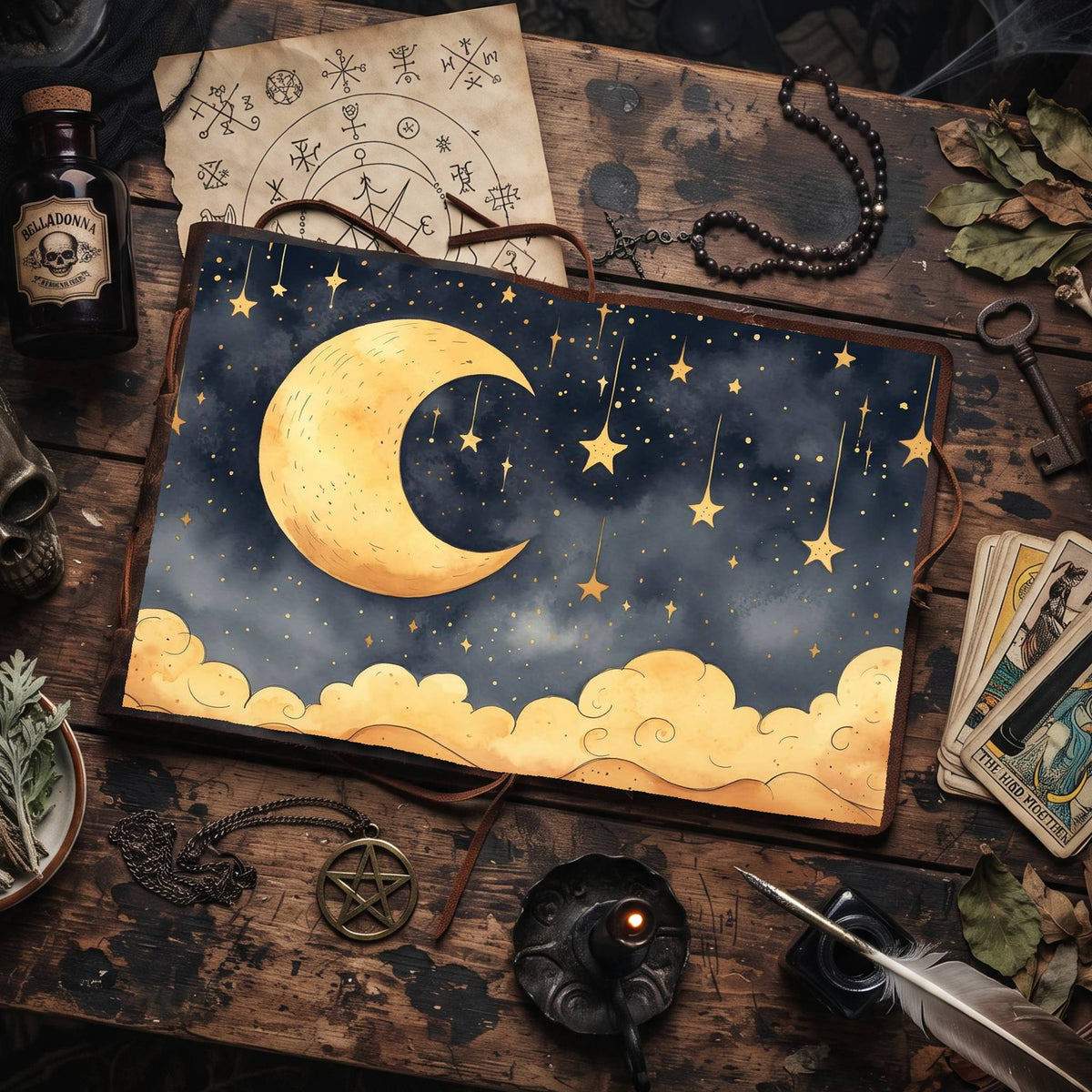 Crescent Moon Digital Papers