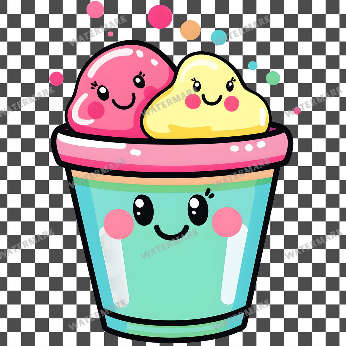 Cup Kawaii Style Clipart Pngs