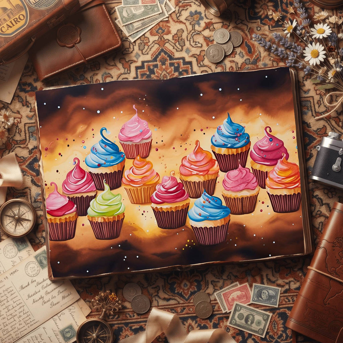 Cupcakes Digital Papers