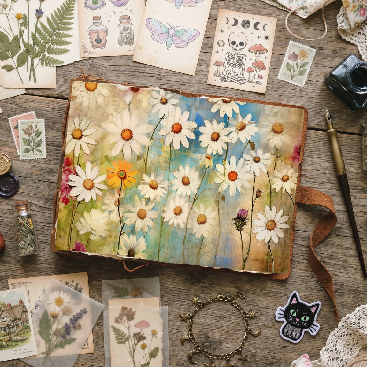 Daisies Digital Papers