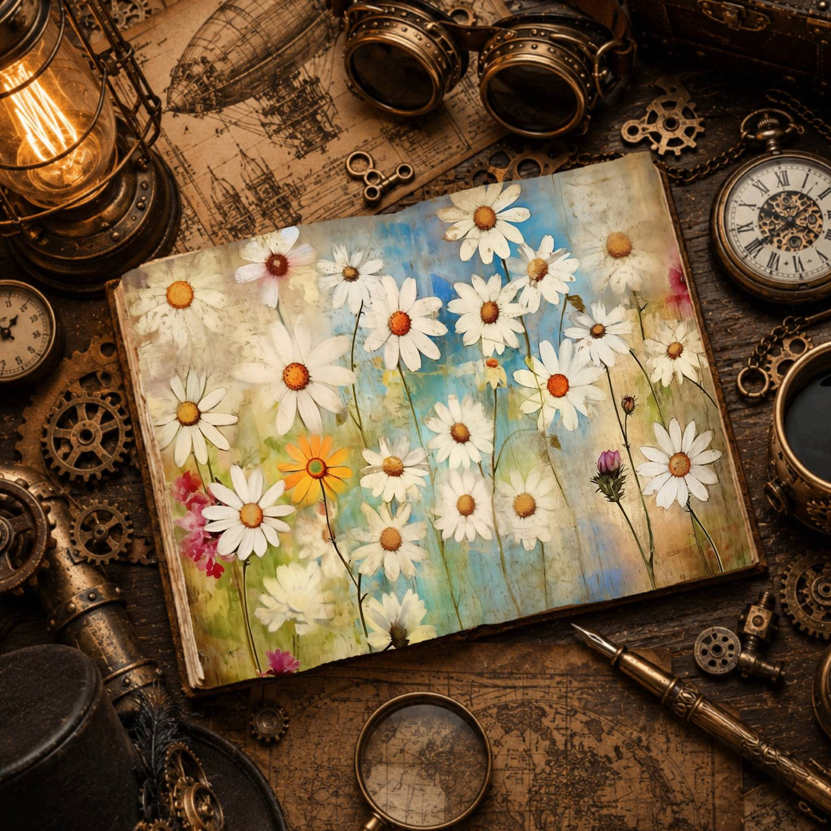 Daisies Digital Papers