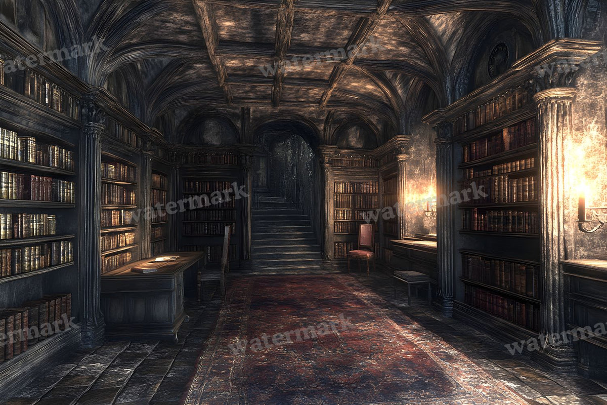 Dark Academia Study Backdrop Images