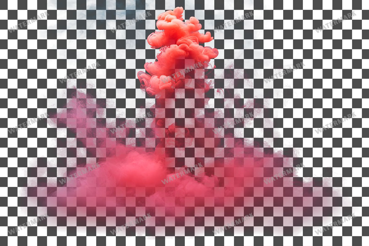 Deep Red Ink Drop Diffusing Transparent Overlay Pngs