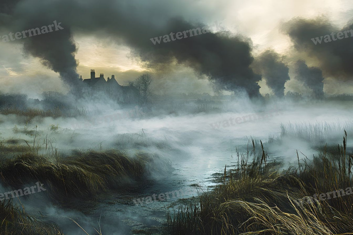 Dickens Cinematic Moment digital photo backdrop for photo editing, preview 5