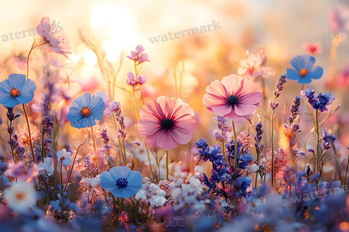 Dreamy Wildflower Meadow Backdrop Images