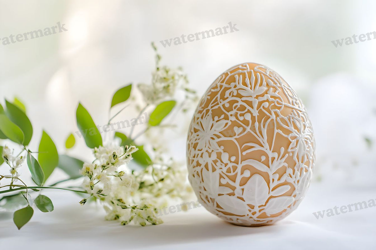 Elegant Easter Egg Backdrop Images