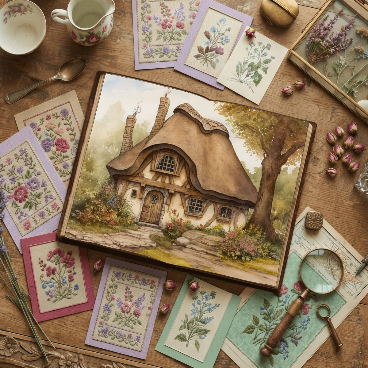 Fairy Cottage Digital Papers