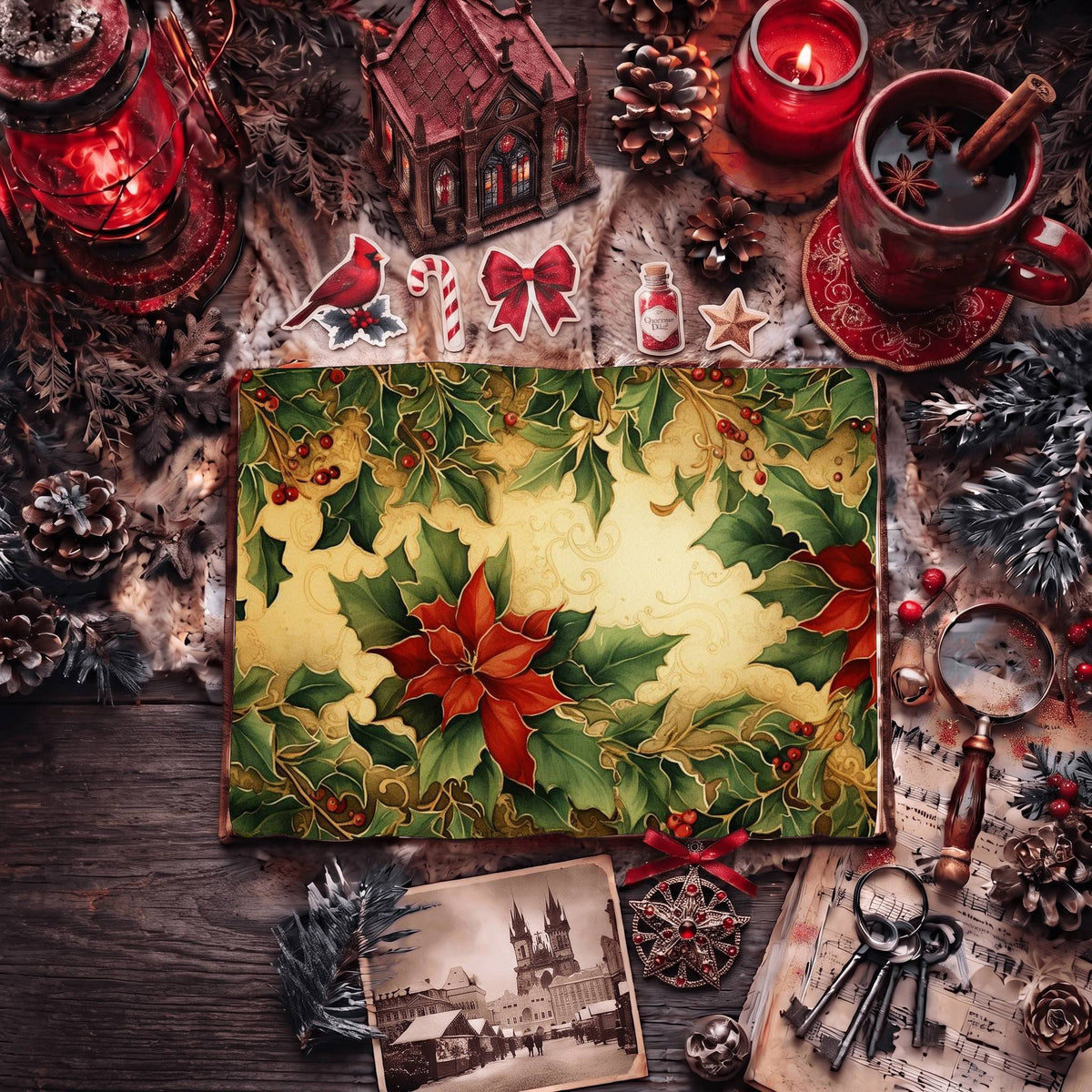 Festive Christmas Digital Papers