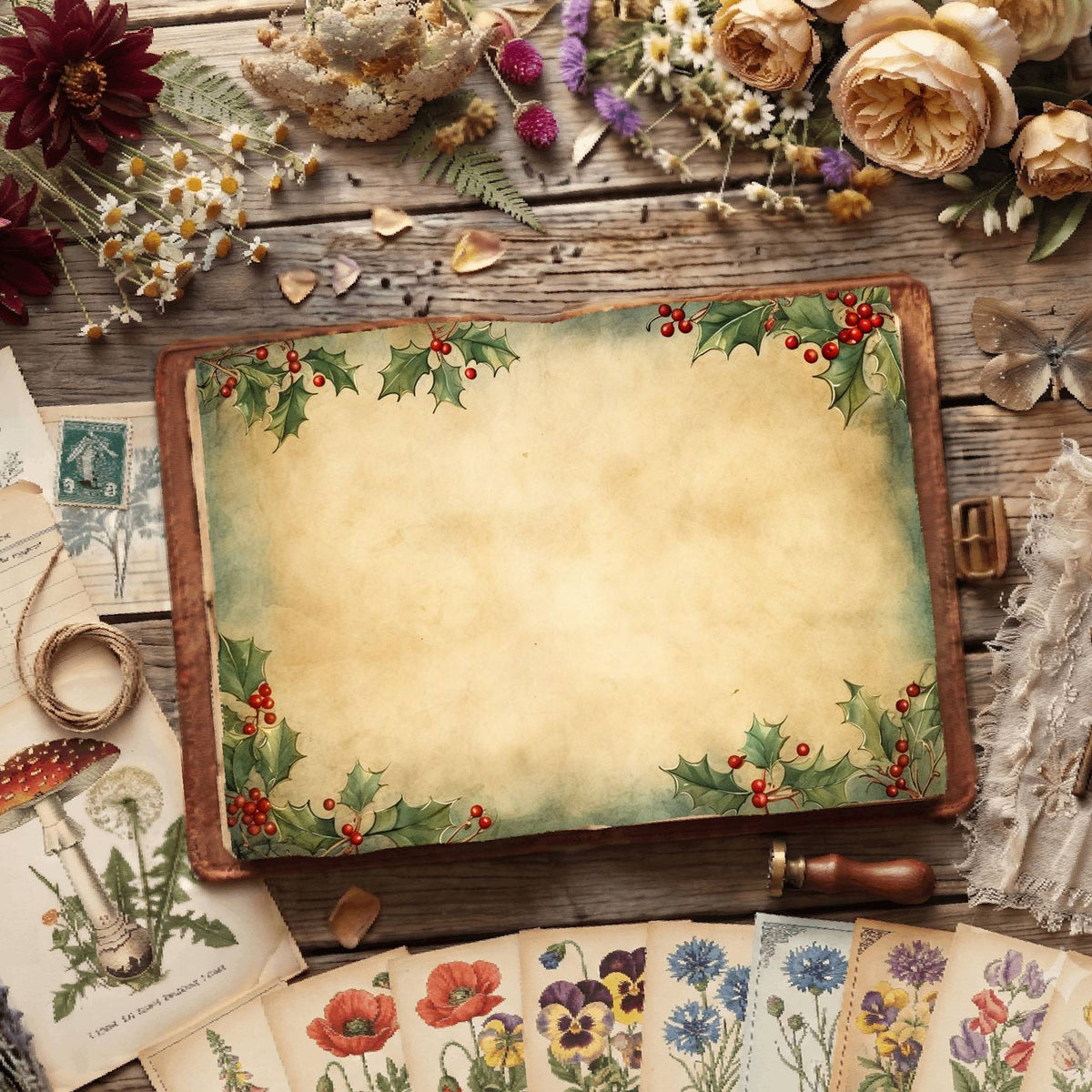 Festive Christmas Digital Papers