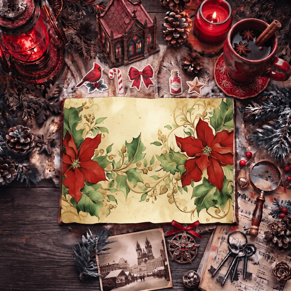 Festive Christmas Digital Papers