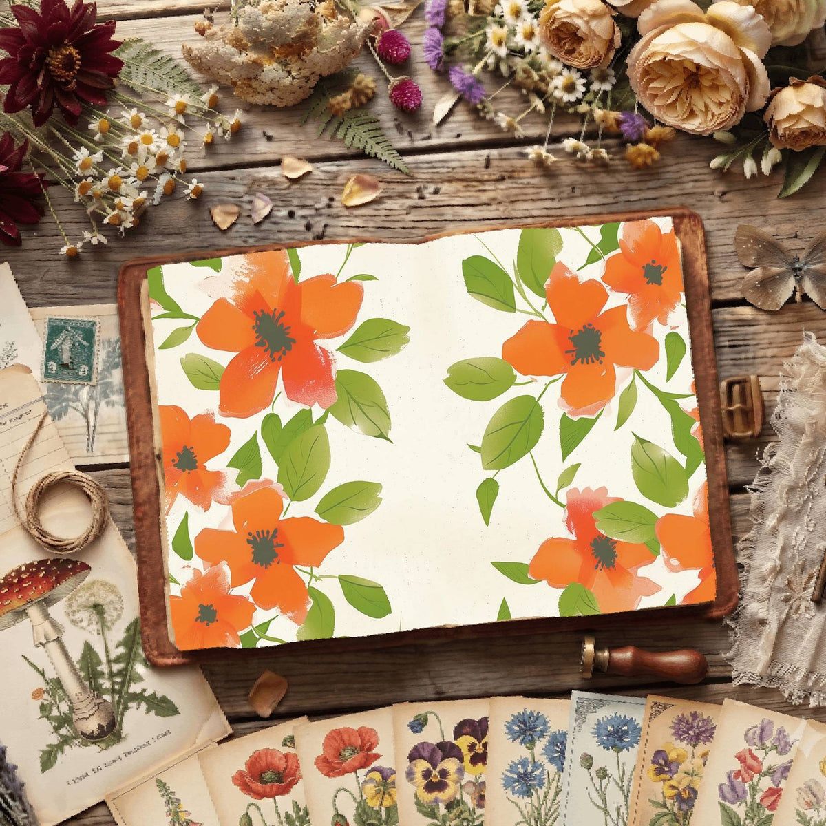 Floral Digital Papers