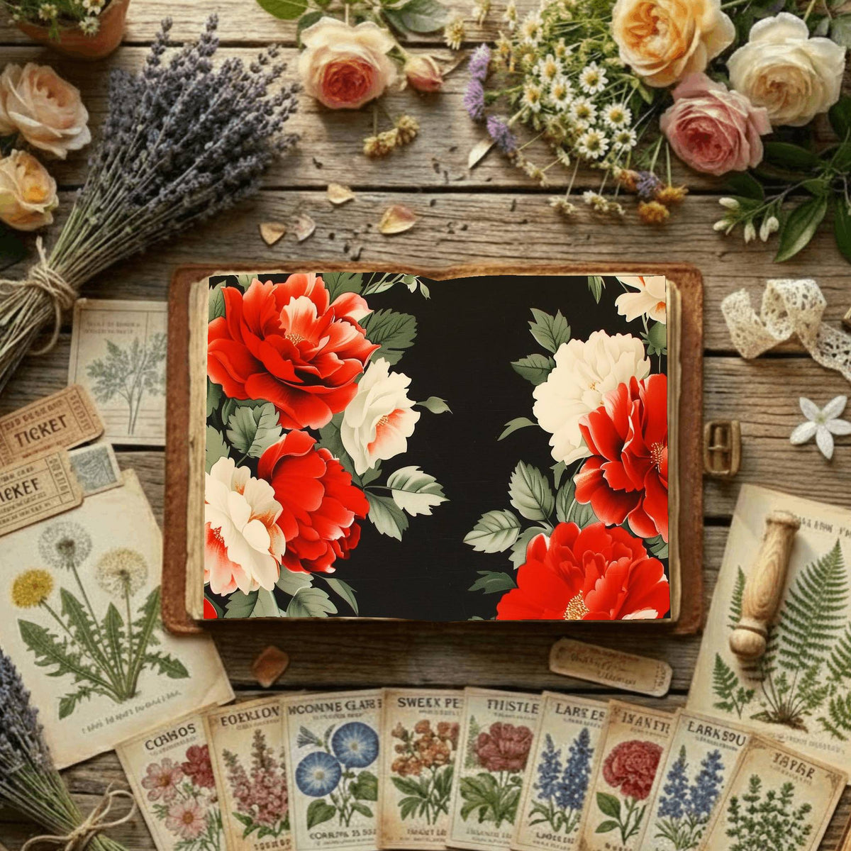 Floral Digital Papers