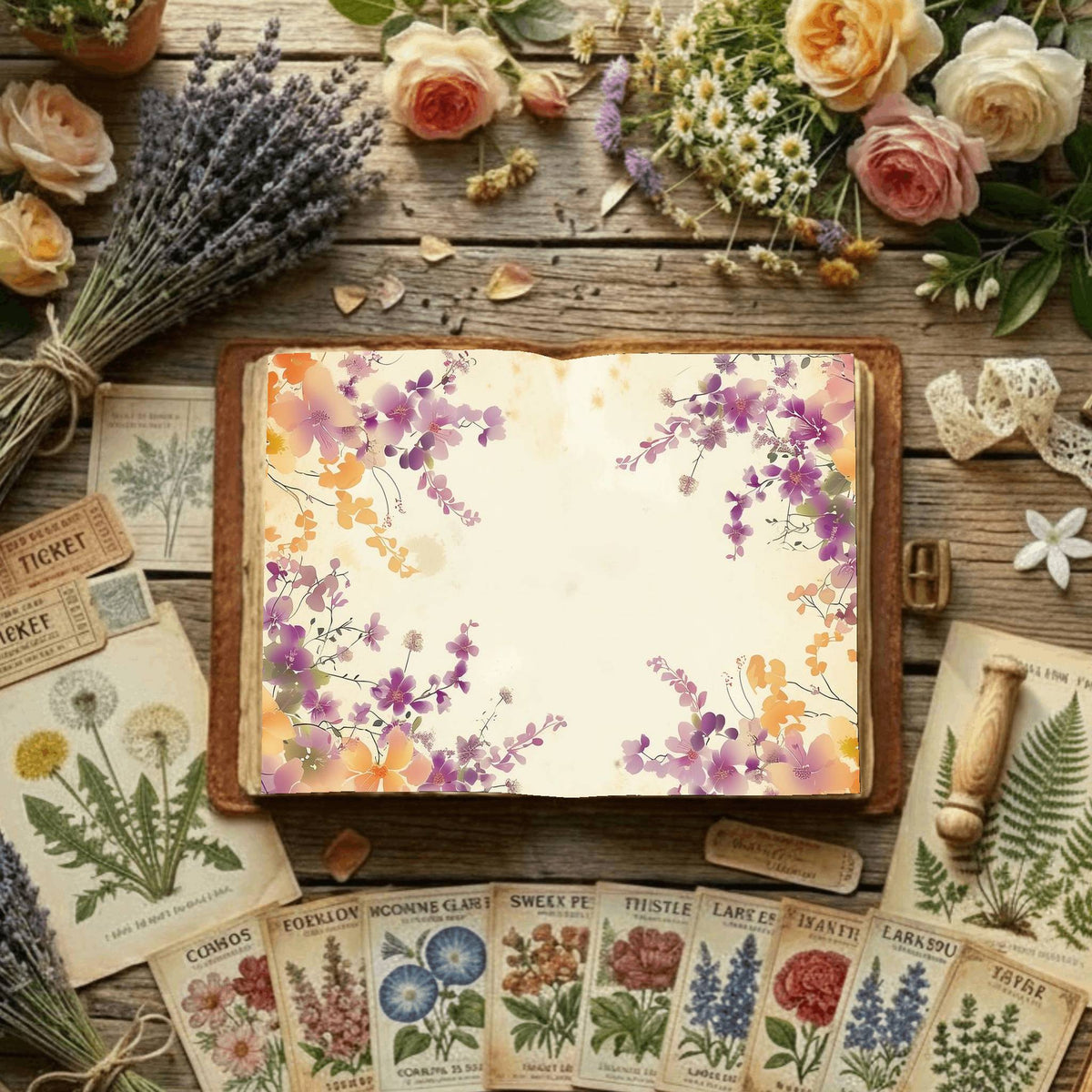 Floral Digital Papers