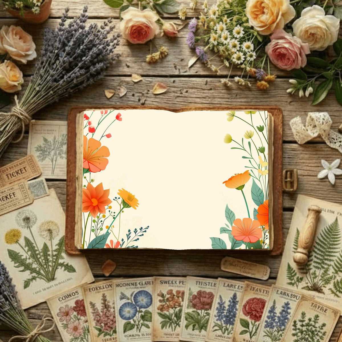 Floral Digital Papers