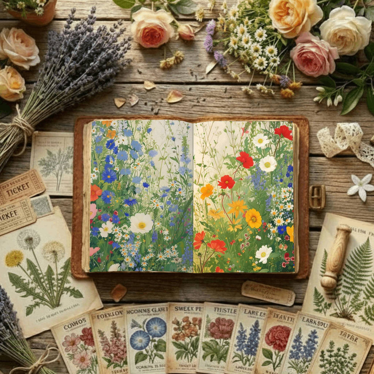 Floral Digital Papers