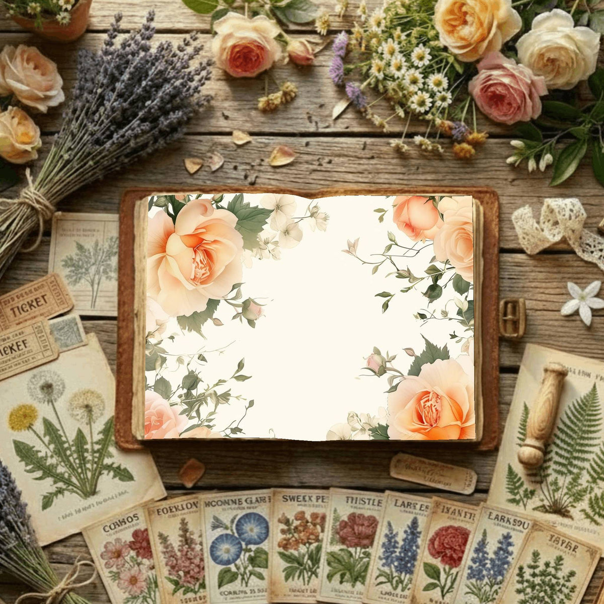 Floral Digital Papers