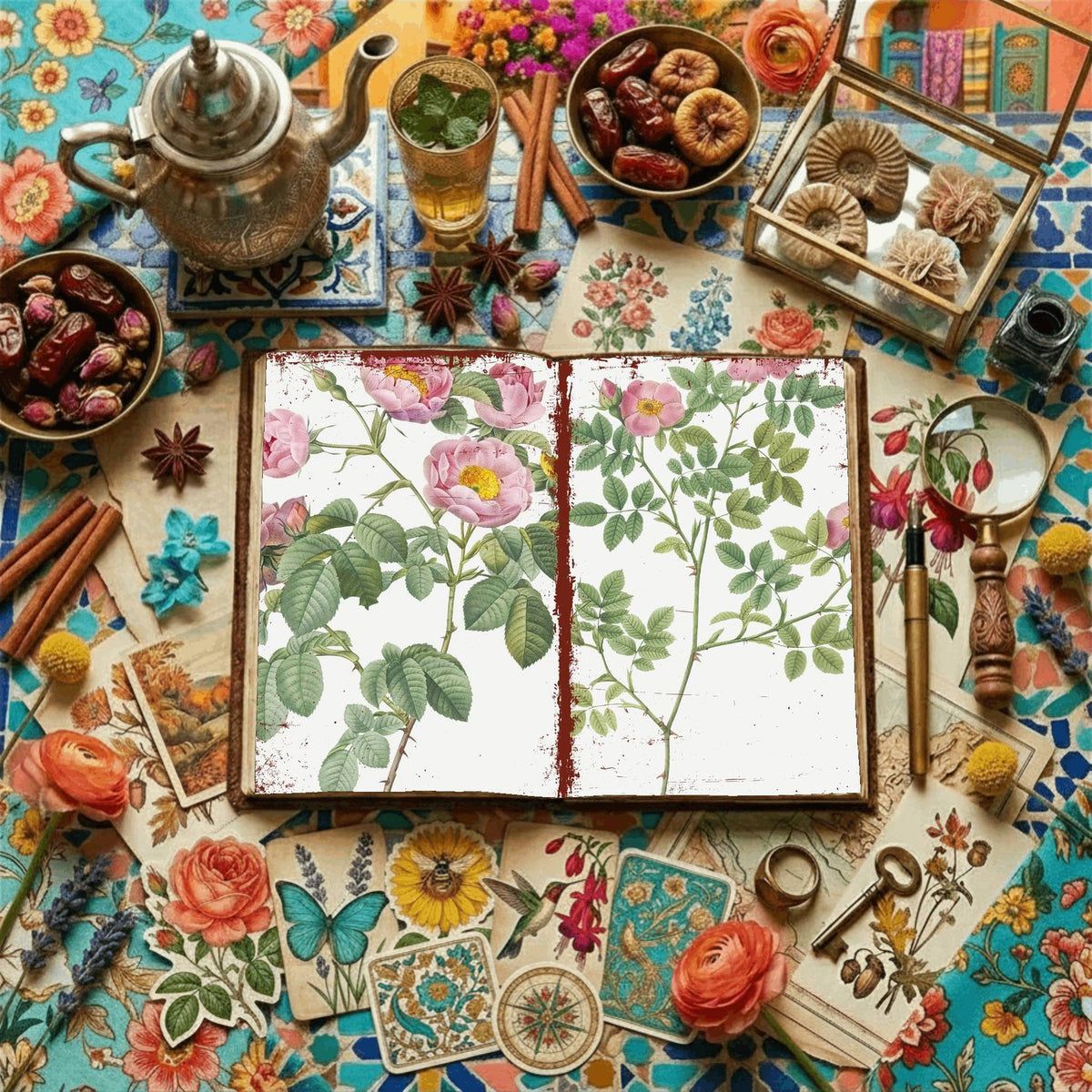 Floral Illustrations Digital Papers