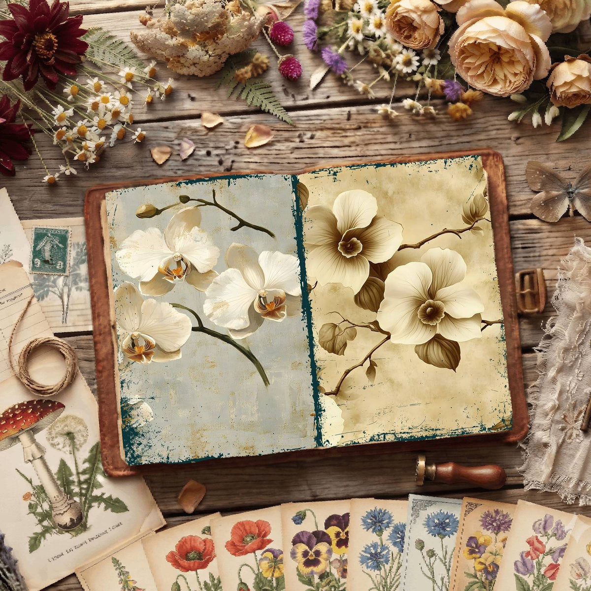 Floral Digital Papers