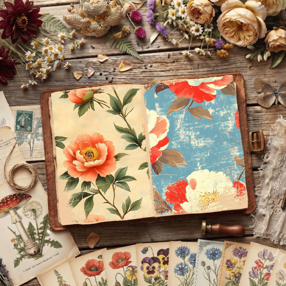 Floral Digital Papers