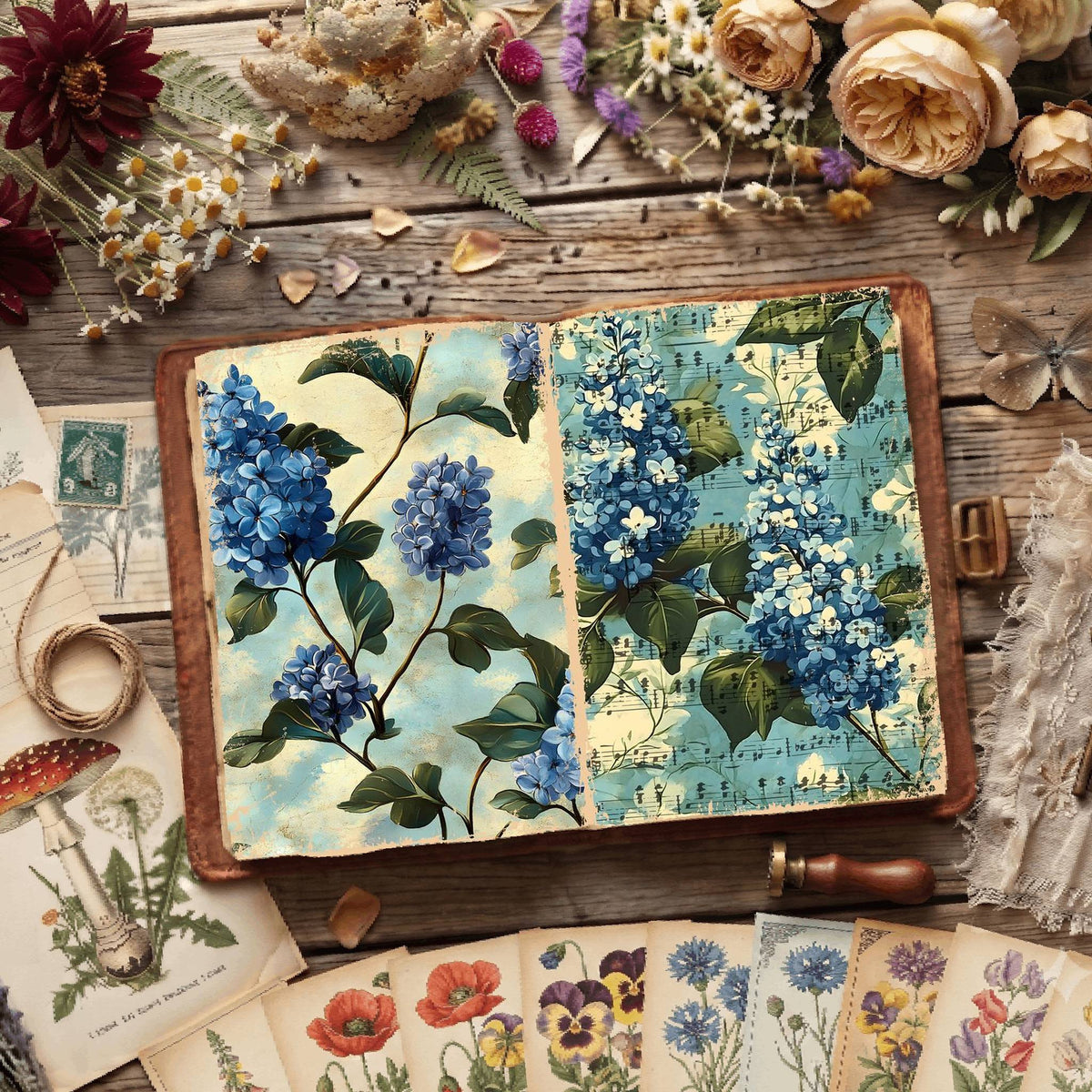 Floral Digital Papers