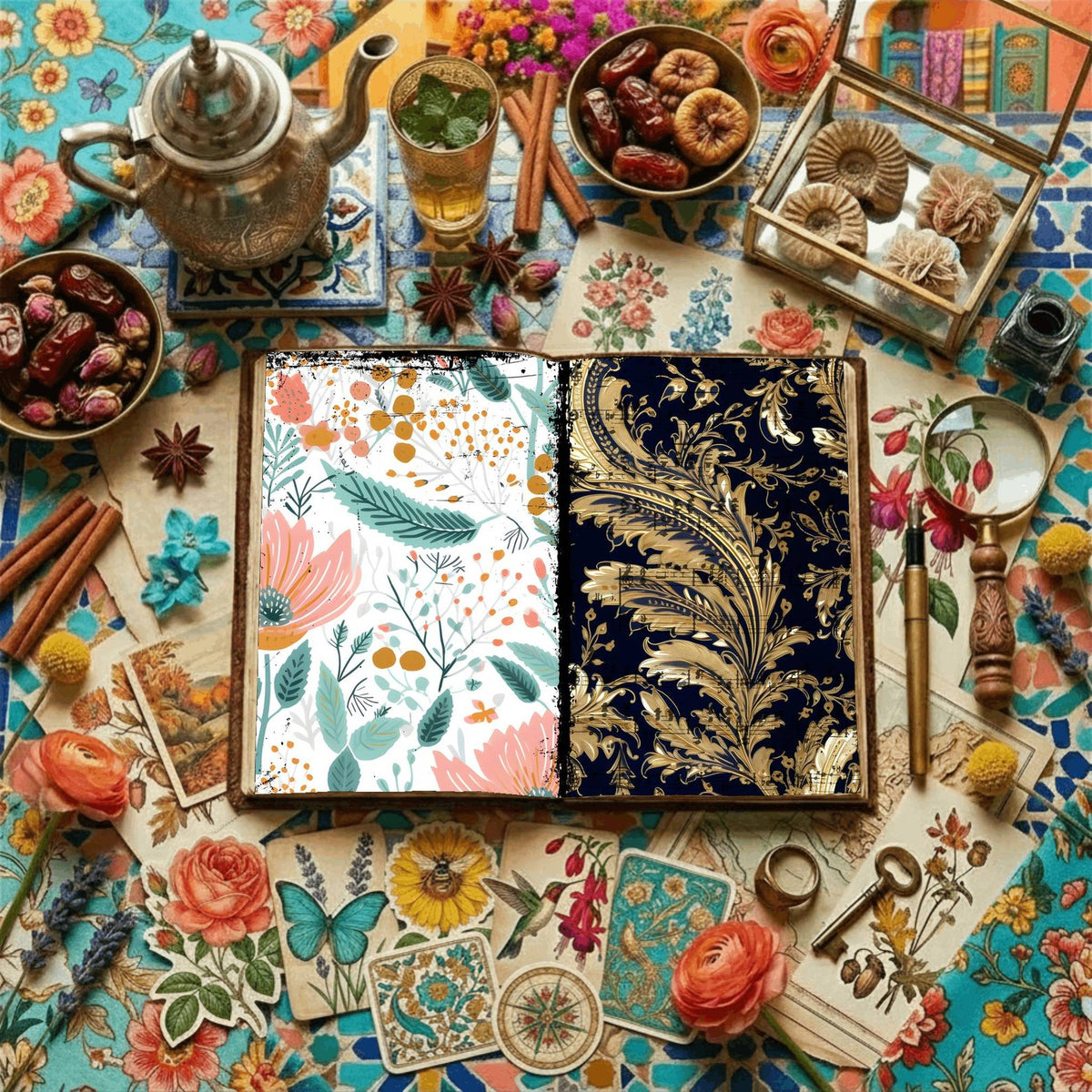 Floral Digital Papers