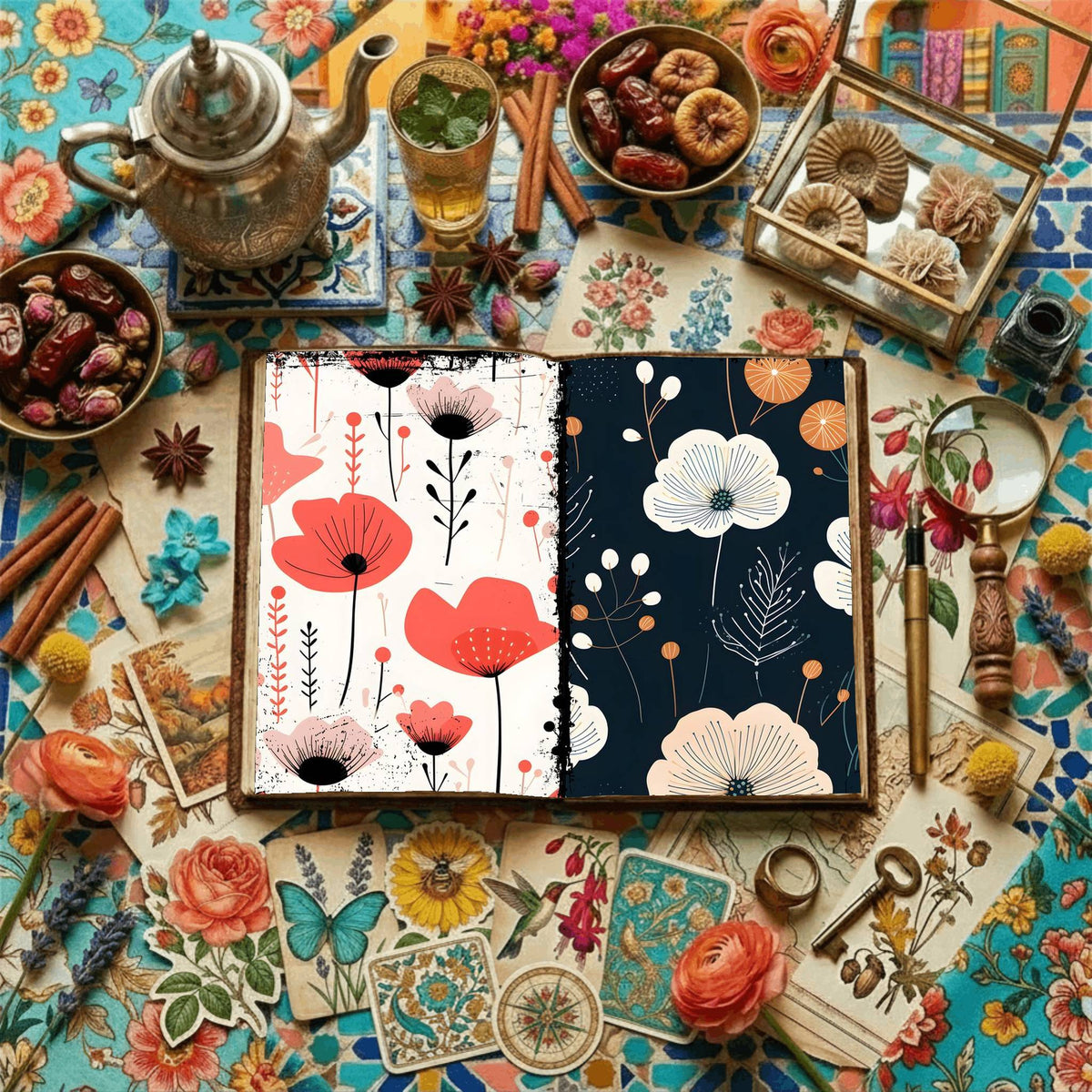 Floral Digital Papers