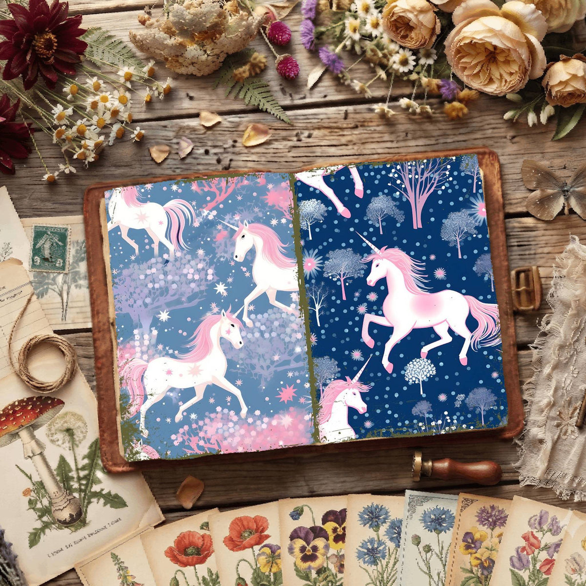 Floral Digital Papers