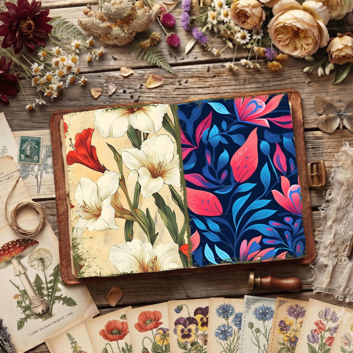 Floral Digital Papers