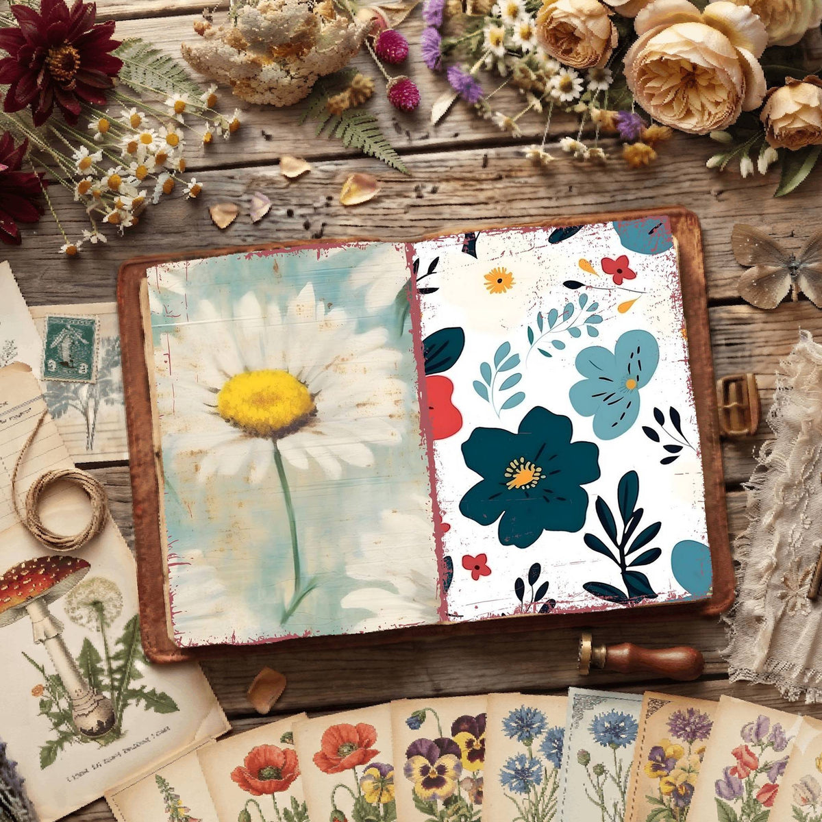 Floral Digital Papers
