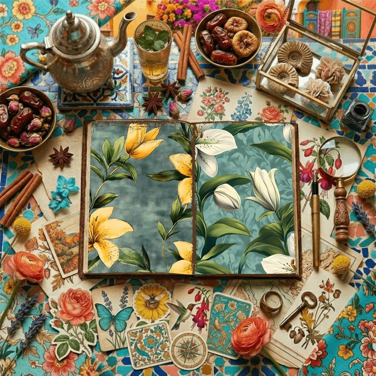 Floral Digital Papers