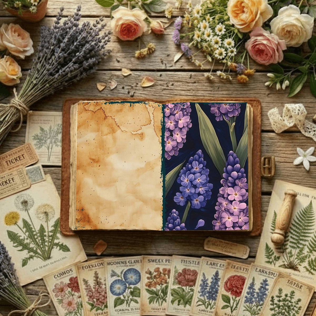 Floral Digital Papers