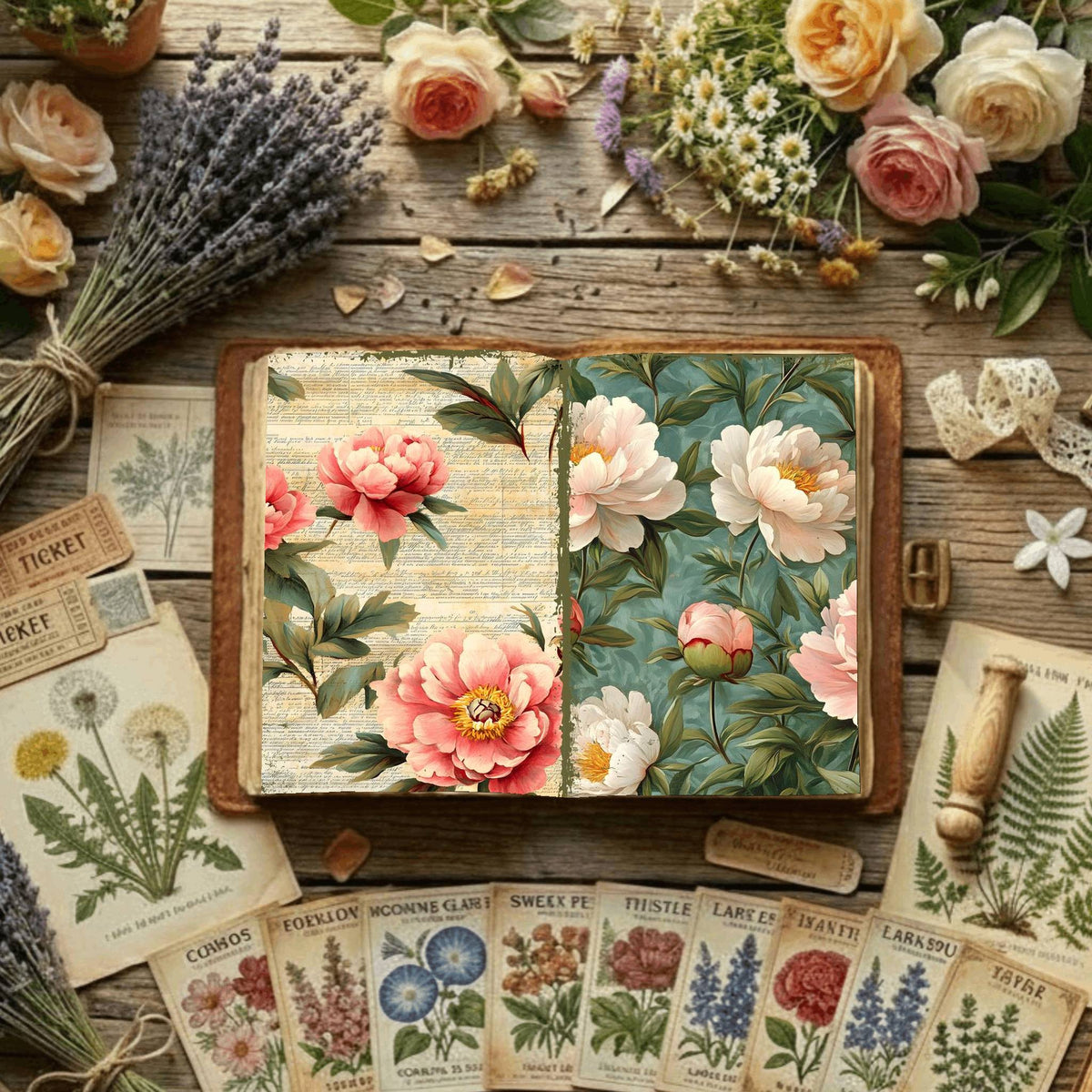 Floral Digital Papers