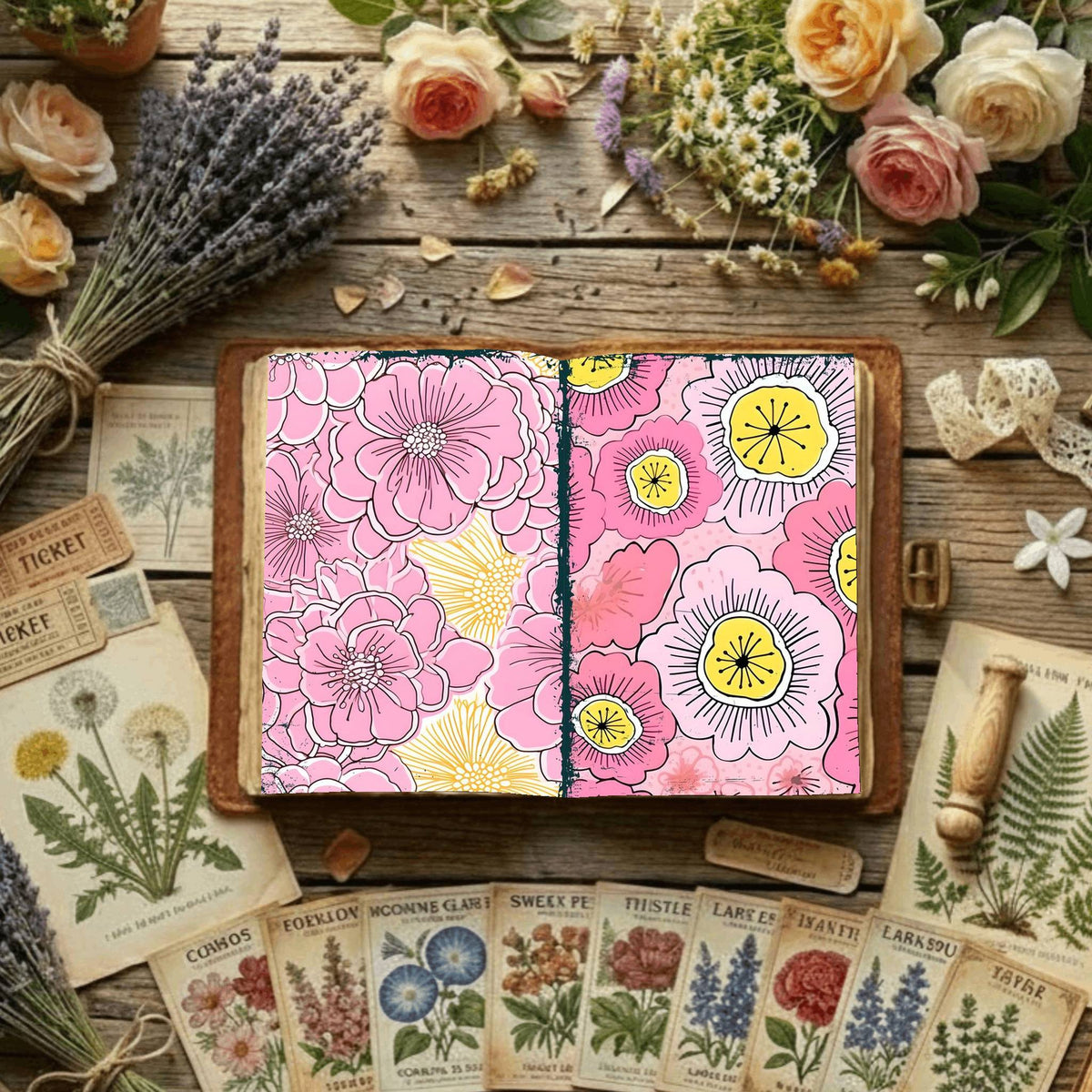 Floral Digital Papers