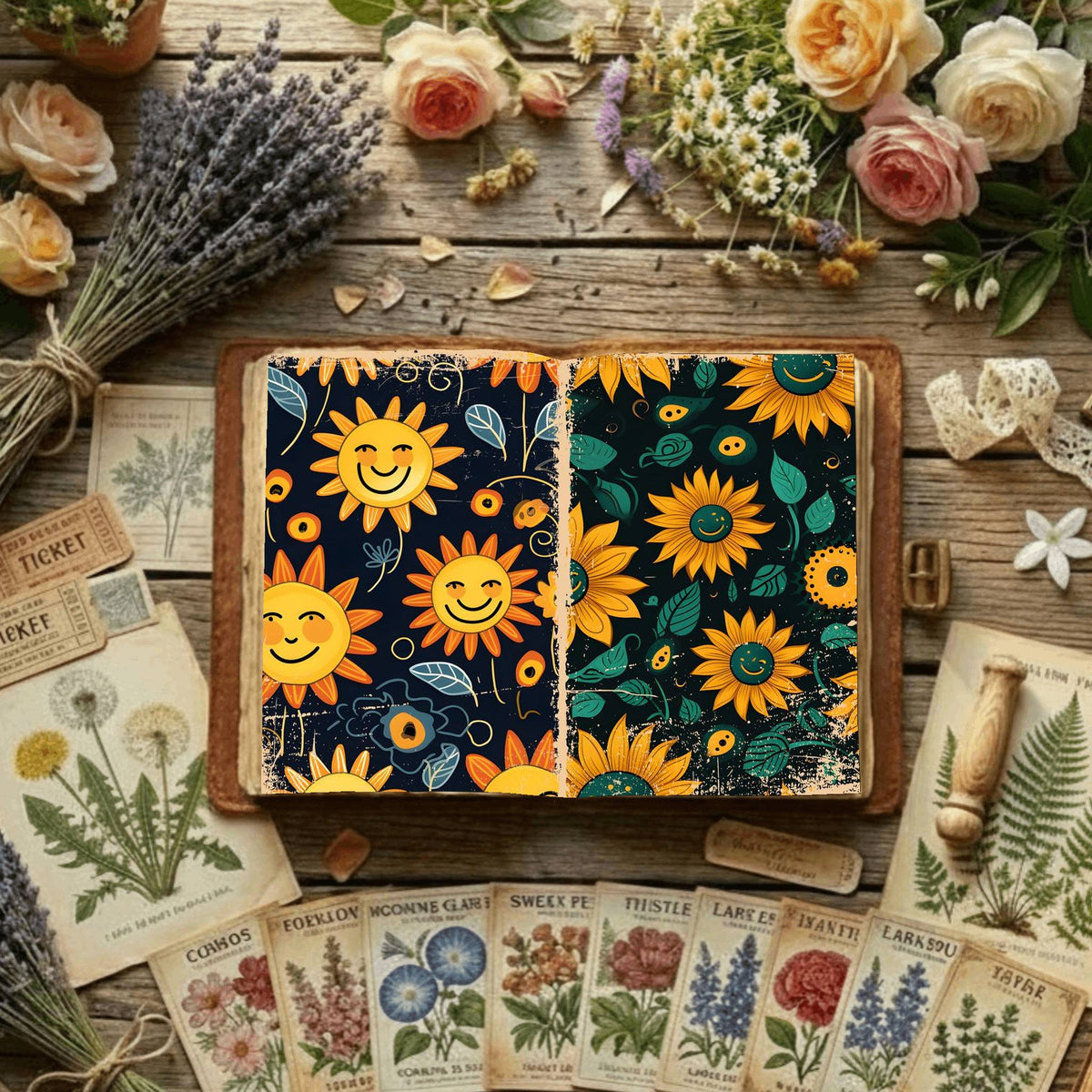 Floral Digital Papers